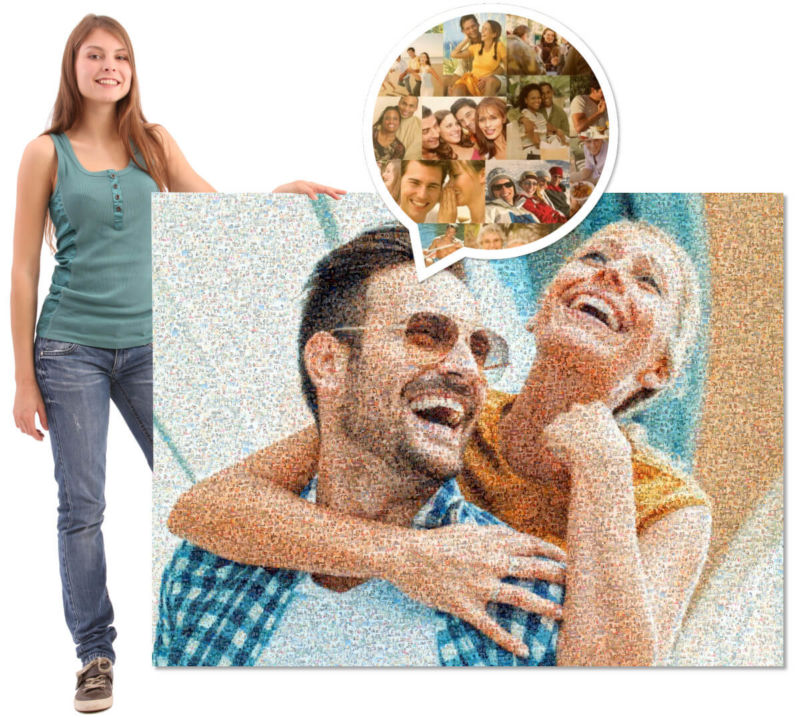 Jetzt persönliches Mosaikbild erstellen I Mit gratis Online-Vorschau