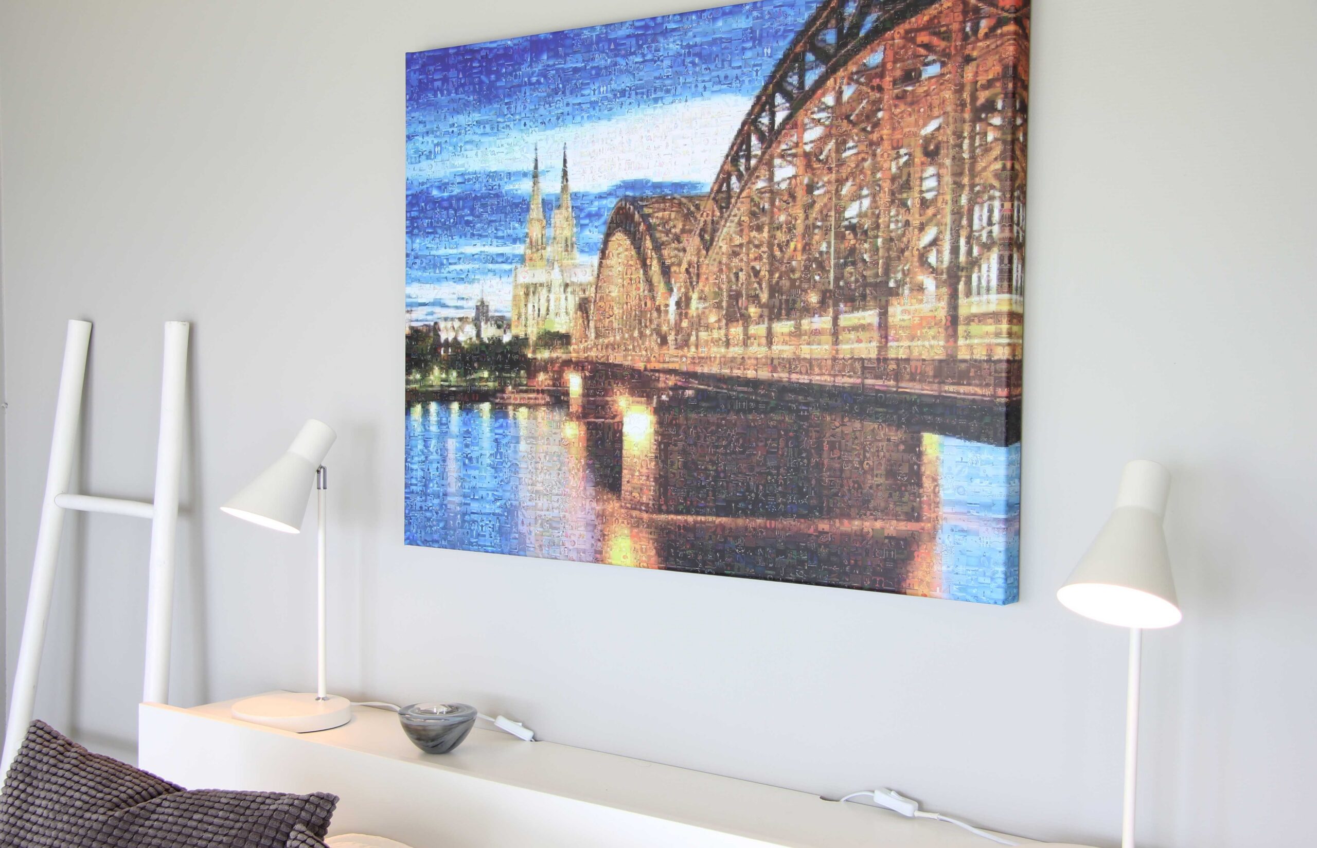 Fotomosaik auf Leinwand