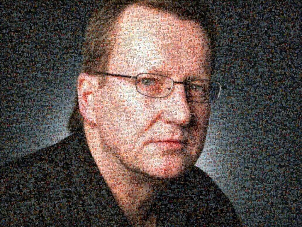 Fotomosaik von einem Firmenchef